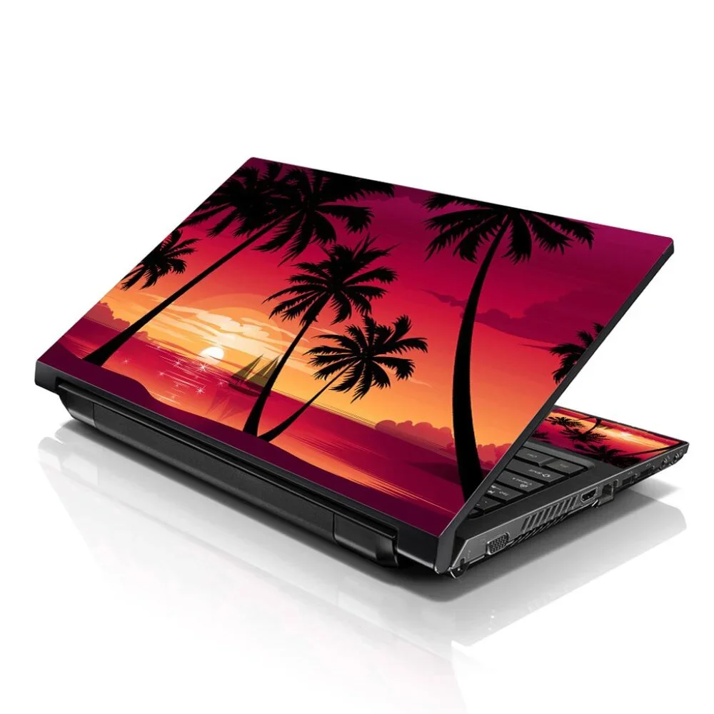 LSS 15.6 & 17.3 Inches Laptop Notebook Skin Sticker Decal - Hawaiian Palm Tree